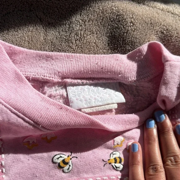 Vintage Pink Floral Sweatshirt - Picture 4 of 9